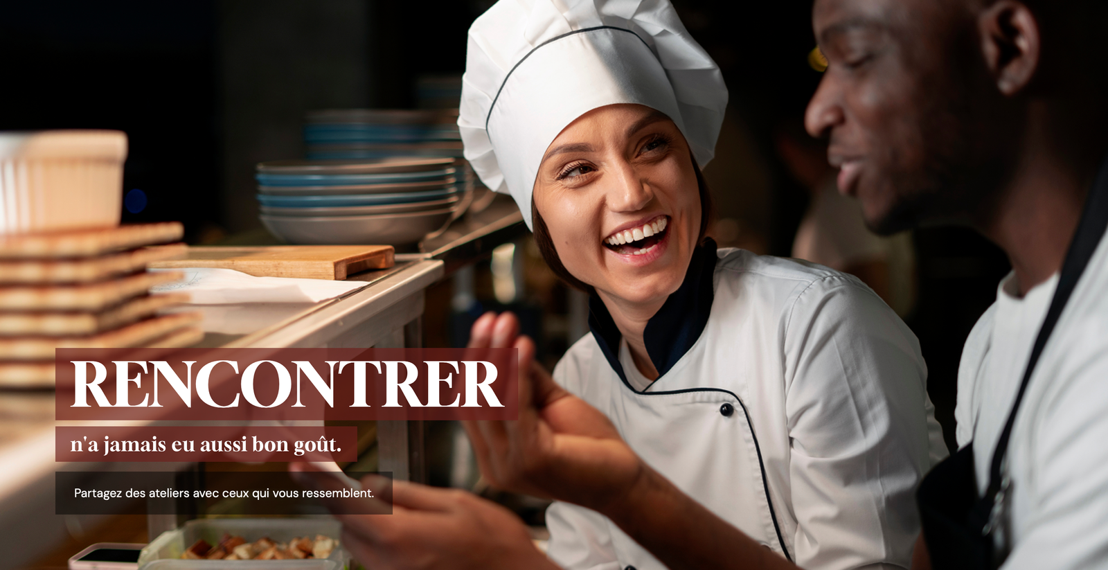 Interface de l'application Meet&Eat